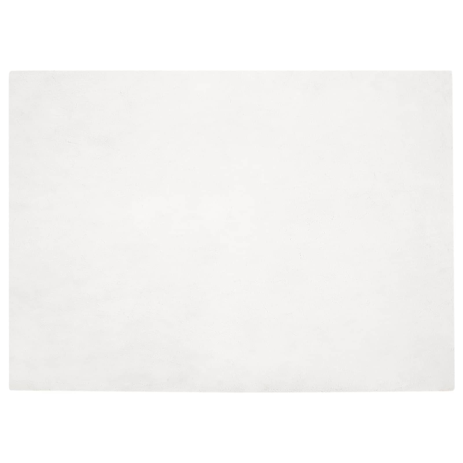 vidaXL Nep Konijnenbont Tapijt Wit 200 x 280 cm Polyester