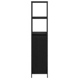 vidaXL Badkamermeubel met planken 36x35x165 cm zwart eikenkleurig