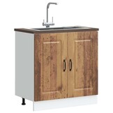 41% Korting: Spoelbakonderkast Kalmar 80cm Oud Hout