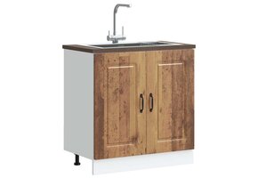Spoelbakonderkast Kalmar 80x46x81,5 cm Oud Hout - 34% Korting