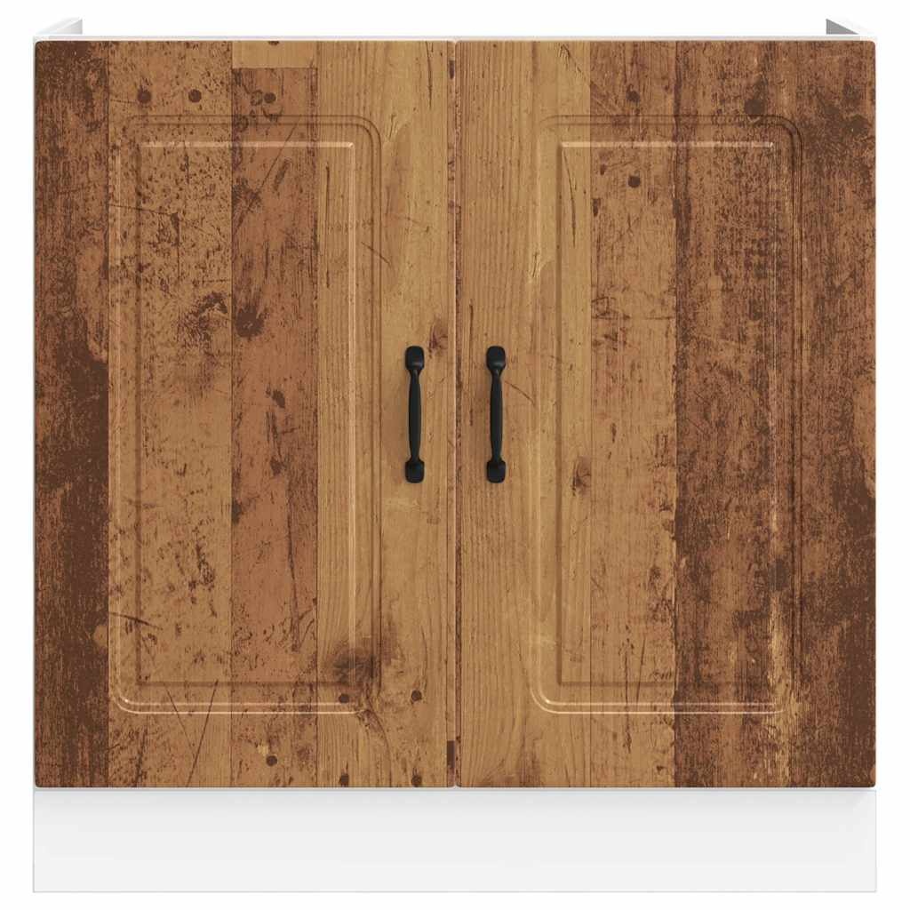 41% Korting: Spoelbakonderkast Kalmar 80cm Oud Hout