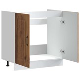 41% Korting: Spoelbakonderkast Kalmar 80cm Oud Hout