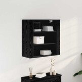 Wandkast Zwart Eiken 80x33x80cm - 71% Korting!