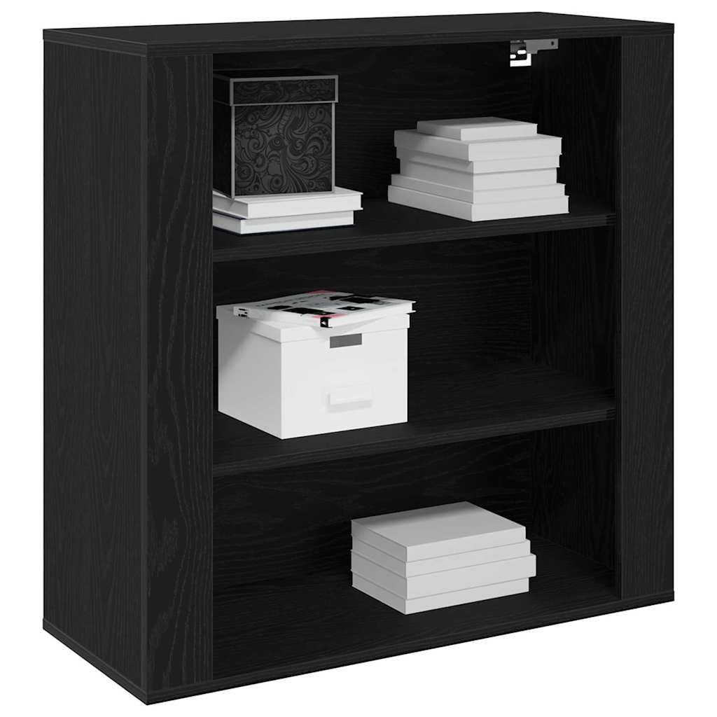 Wandkast Zwart Eiken 80x33x80cm - 71% Korting!