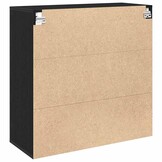 Wandkast Zwart Eiken 80x33x80cm - 71% Korting!