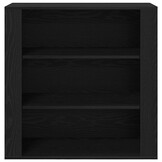 Wandkast Zwart Eiken 80x33x80cm - 71% Korting!