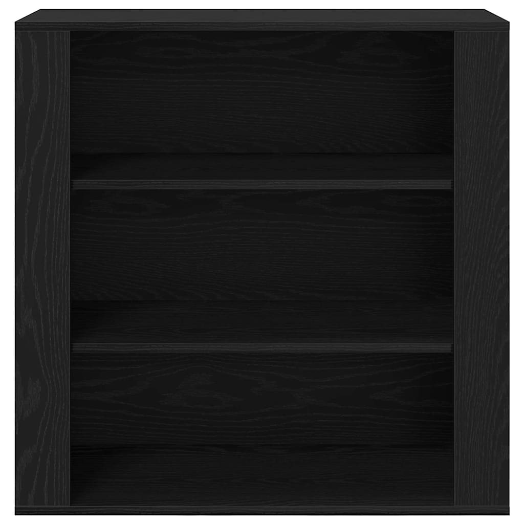 Wandkast Zwart Eiken 80x33x80cm - 71% Korting!