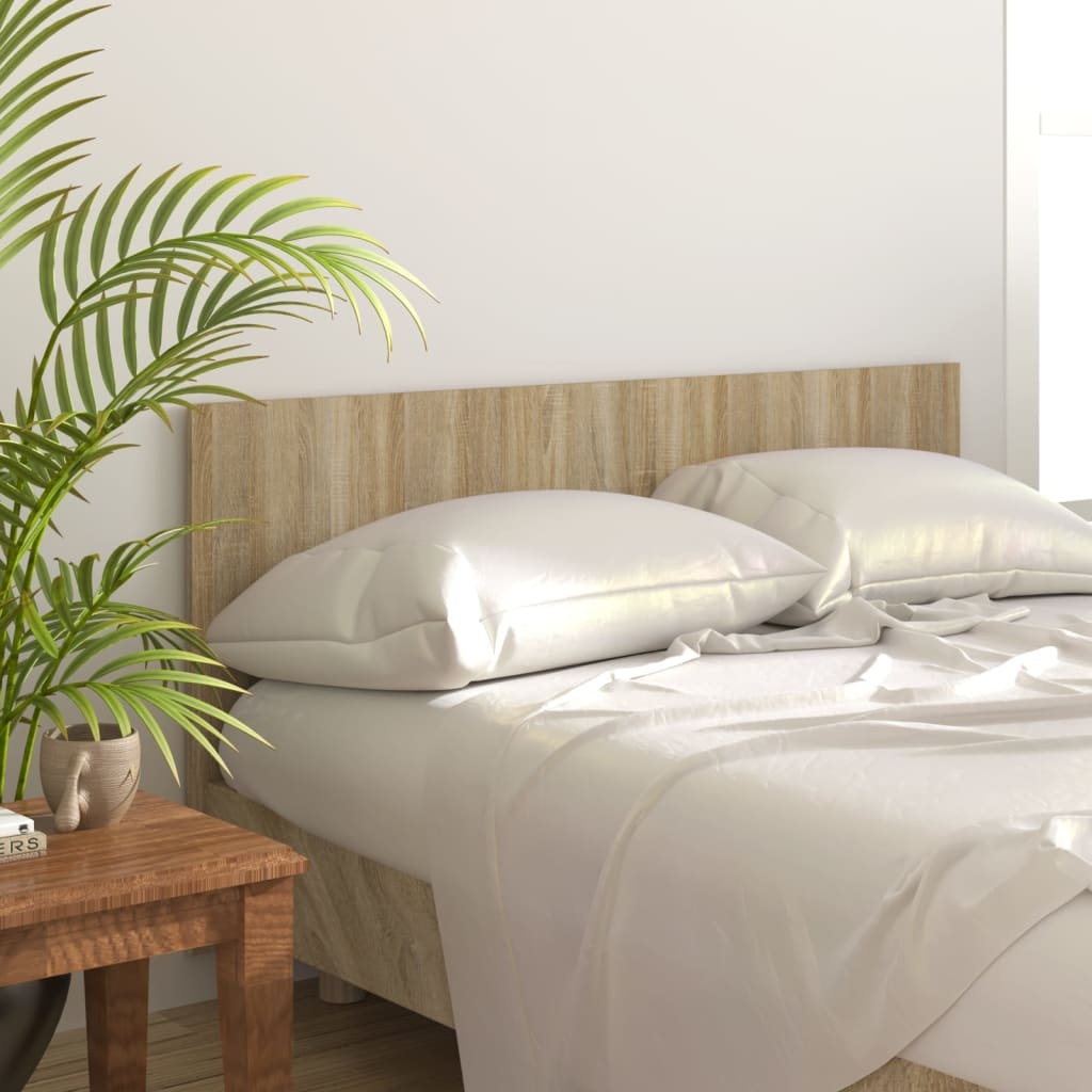 Hoofdbord Sonoma Eikenhout Bewerkt 160x80 cm - 60% Korting