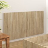 Hoofdbord Sonoma Eikenhout Bewerkt 160x80 cm - 60% Korting