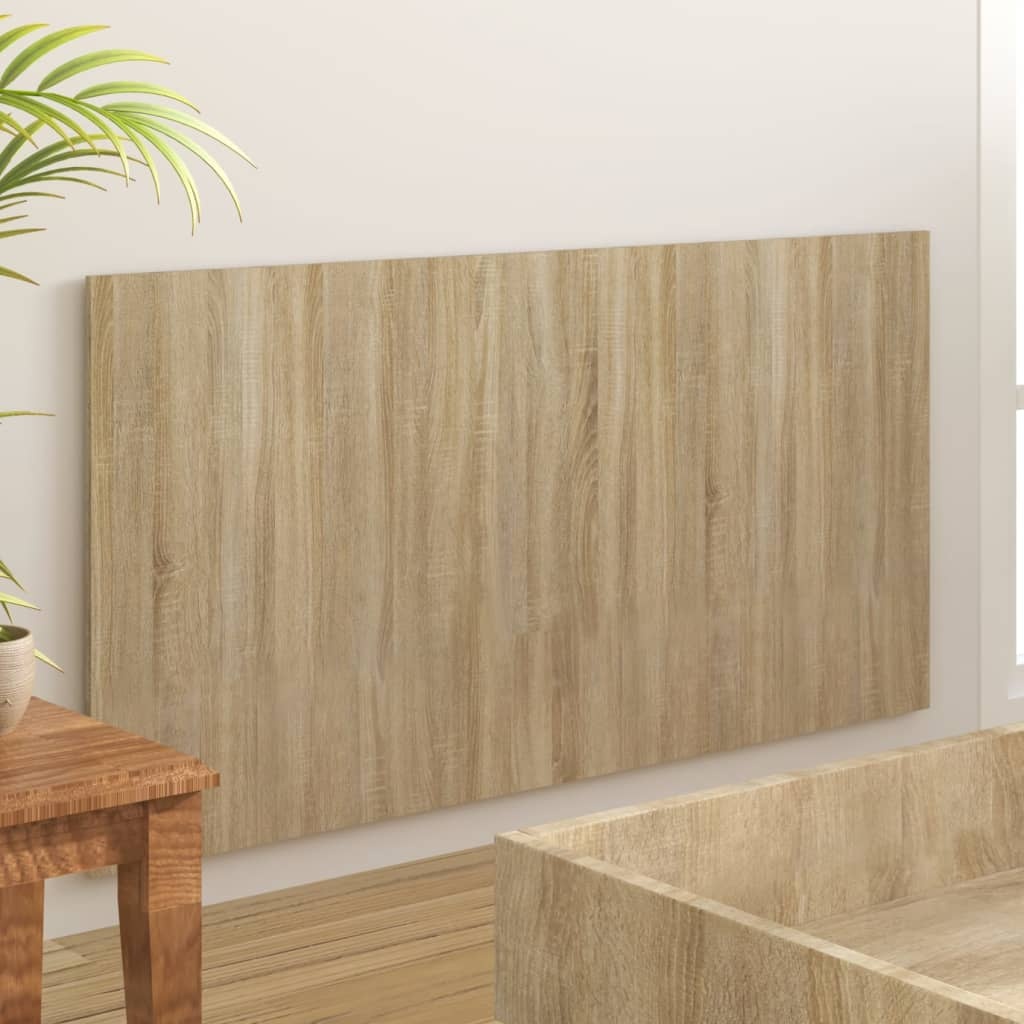Hoofdbord Sonoma Eikenhout Bewerkt 160x80 cm - 60% Korting