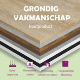 Hoofdbord Sonoma Eikenhout Bewerkt 160x80 cm - 60% Korting