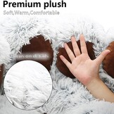 Pluizig Huisdierbed met 57% Korting | 65cm Rond Warm & Kalmerend