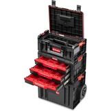 OliveBird Mobiele Gereedschapswagen met 3 Laden - Zwart/Rood - 445 x 375 x 755 mm