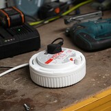 4-voudig Verlengsnoerhaspel 4m Wit - 55% Korting
