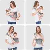 IULONEE Verstelbare Draagzak Ademende Draagzak Verstelbare Koala-Draagdoek Baby Heupdrager Multifunctionele Babydrager Draagzak Van Pasgeborenen Voor Pasgeborene Tot 3-36 Maanden (Kleurrijk)