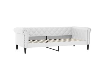 vidaXL Slaapbank 90x200 cm kunstleer wit