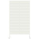 vidaXL Privacyscherm Wit Staal