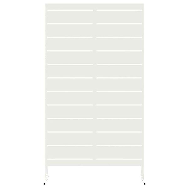 vidaXL Privacyscherm Wit Staal