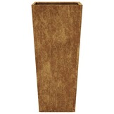 vidaXL Plantenbak 35x35x75 cm weervast staal