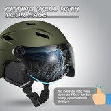 Skihelm met Vizier - Volwassenen & Jeugd - 34% Korting