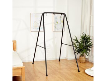 Foldable Hammock Stand, Portable Hammock Chair Standard, Heavy-Duty Foldable Hammock Frame for Indoor or Outdoor Garden, Easy to Assemble (Hammock Chair Not Included)