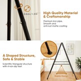 Foldable Hammock Stand, Portable Hammock Chair Standard, Heavy-Duty Foldable Hammock Frame for Indoor or Outdoor Garden, Easy to Assemble (Hammock Chair Not Included)