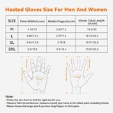 Verwarmbare Handschoenen Skiën - 3 Warmtestanden, Waterdicht, Zwart 2XL