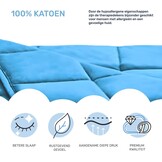 Dailydream Verzwaringsdeken - 155 x 200 cm - 7,5 kg - Blauw - 100% Katoen
