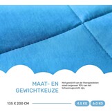 Dailydream Verzwaringsdeken - 155 x 200 cm - 7,5 kg - Blauw - 100% Katoen