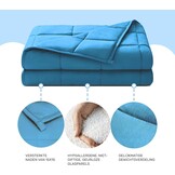 Dailydream Verzwaringsdeken - 155 x 200 cm - 7,5 kg - Blauw - 100% Katoen