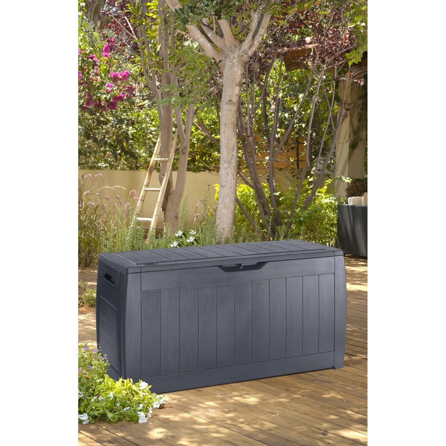 Keter Tuinkist 270 liter Grafiet - Opbergbox voor Kussens en Tuinaccessoires