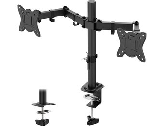 GRIFEMA Dubbele Monitor Arm - Voor 13-27 inch schermen - Zwart