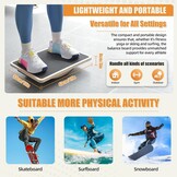 Wobble Board, Sports Balance Board Wood, Wobble Board with Non-Slip Base, Balance Board for Under the Desk, Core Power, Stability, Balance Board Desk
