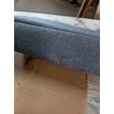 vidaXL Opbergbankje 42x42x45 cm bewerkt hout betongrijs