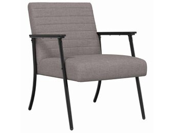 VidaXL Fauteuil Taupe - Stoffen Relaxstoel met Korting