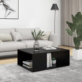 VidaXL Salontafel Bewerkt Hout Zwart - 33% Korting