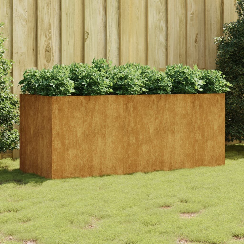 Verhoogde Cortenstaal Plantenbak 200x80x80 cm met 35% Korting