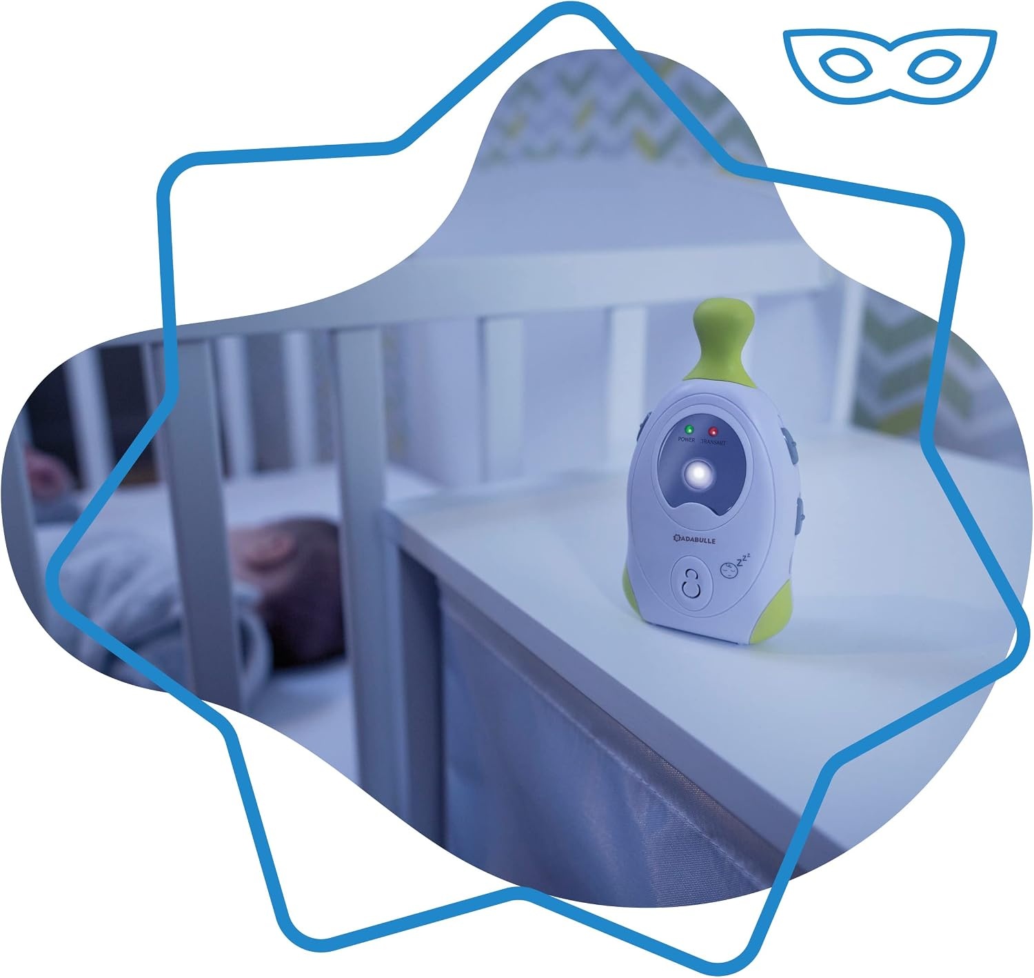 Audio Babyfoon Badabulle 300m Bereik met Nachtlampje - 28% Korting!