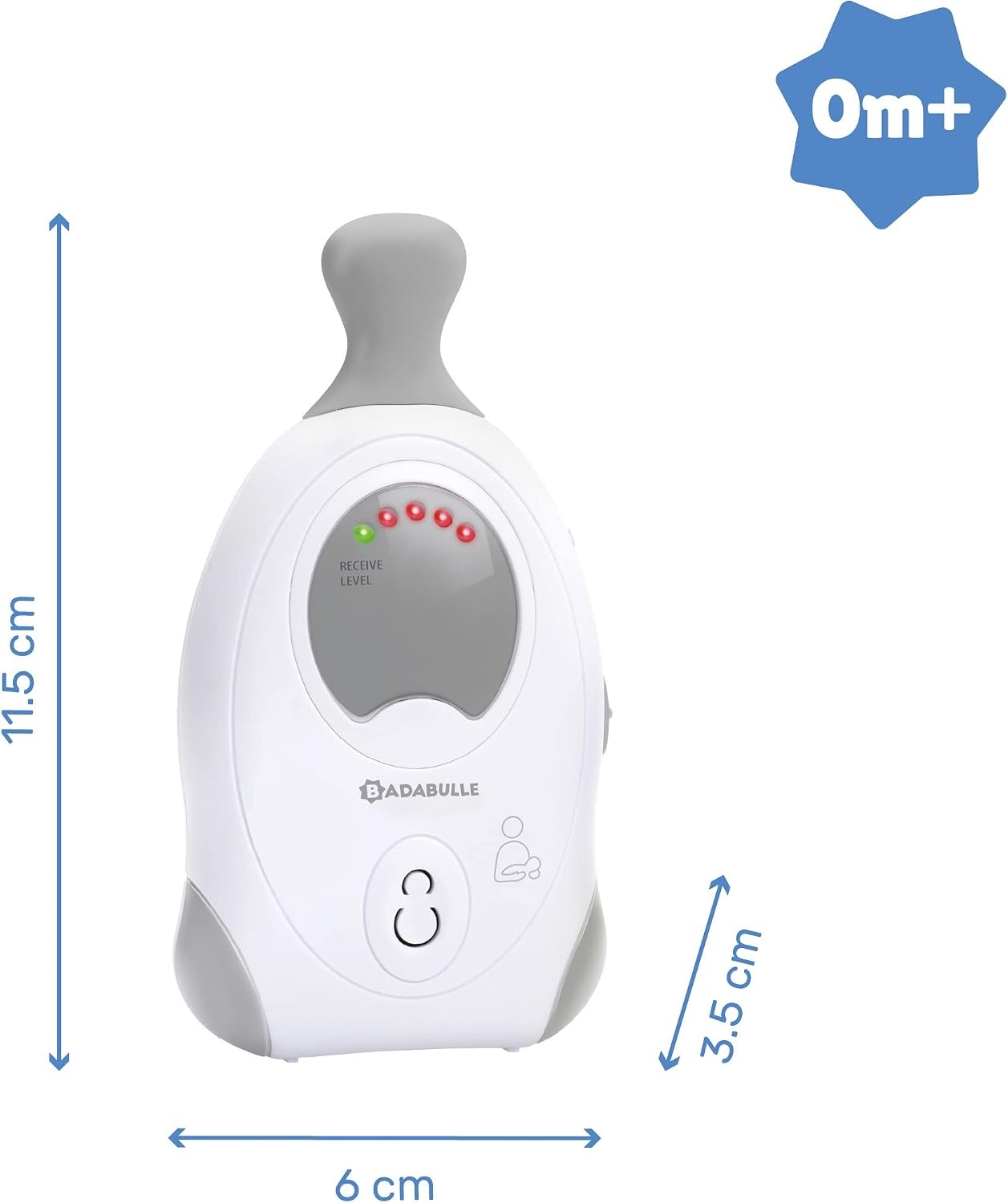 Audio Babyfoon Badabulle 300m Bereik met Nachtlampje - 28% Korting!
