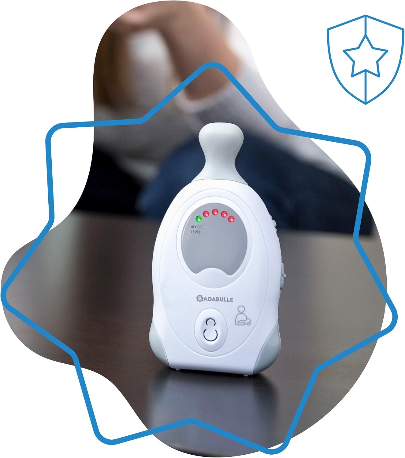 Audio Babyfoon Badabulle 300m Bereik met Nachtlampje - 28% Korting!
