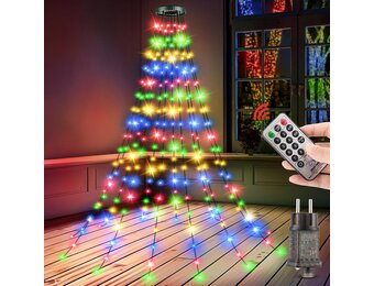 LaiTeny LED Kerstboomverlichting - 240 LED - 2 meter - Multicolour - Met afstandsbediening en timer