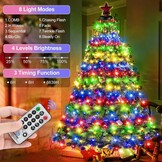 LaiTeny LED Kerstboomverlichting - 240 LED - 2 meter - Multicolour - Met afstandsbediening en timer