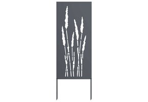vidaXL Tuindecoratie Paneel - Antraciet Staal 50x140 cm - 58% Korting