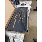 vidaXL Tuin decoratief paneel Antraciet 50 x 140 cm Koudgewalst staal
