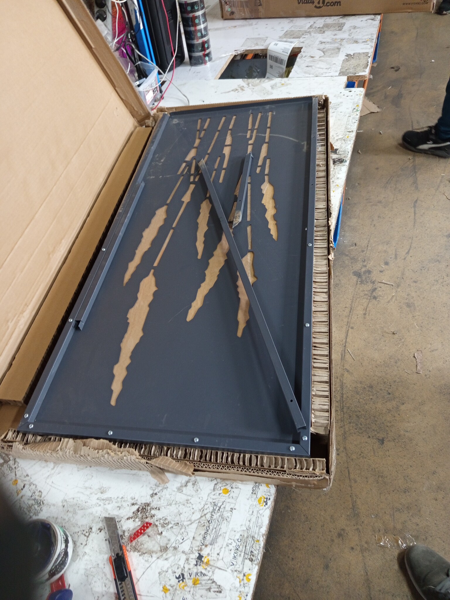 vidaXL Tuin decoratief paneel Antraciet 50 x 140 cm Koudgewalst staal