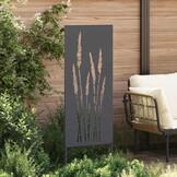 vidaXL Tuin decoratief paneel Antraciet 50 x 140 cm Koudgewalst staal