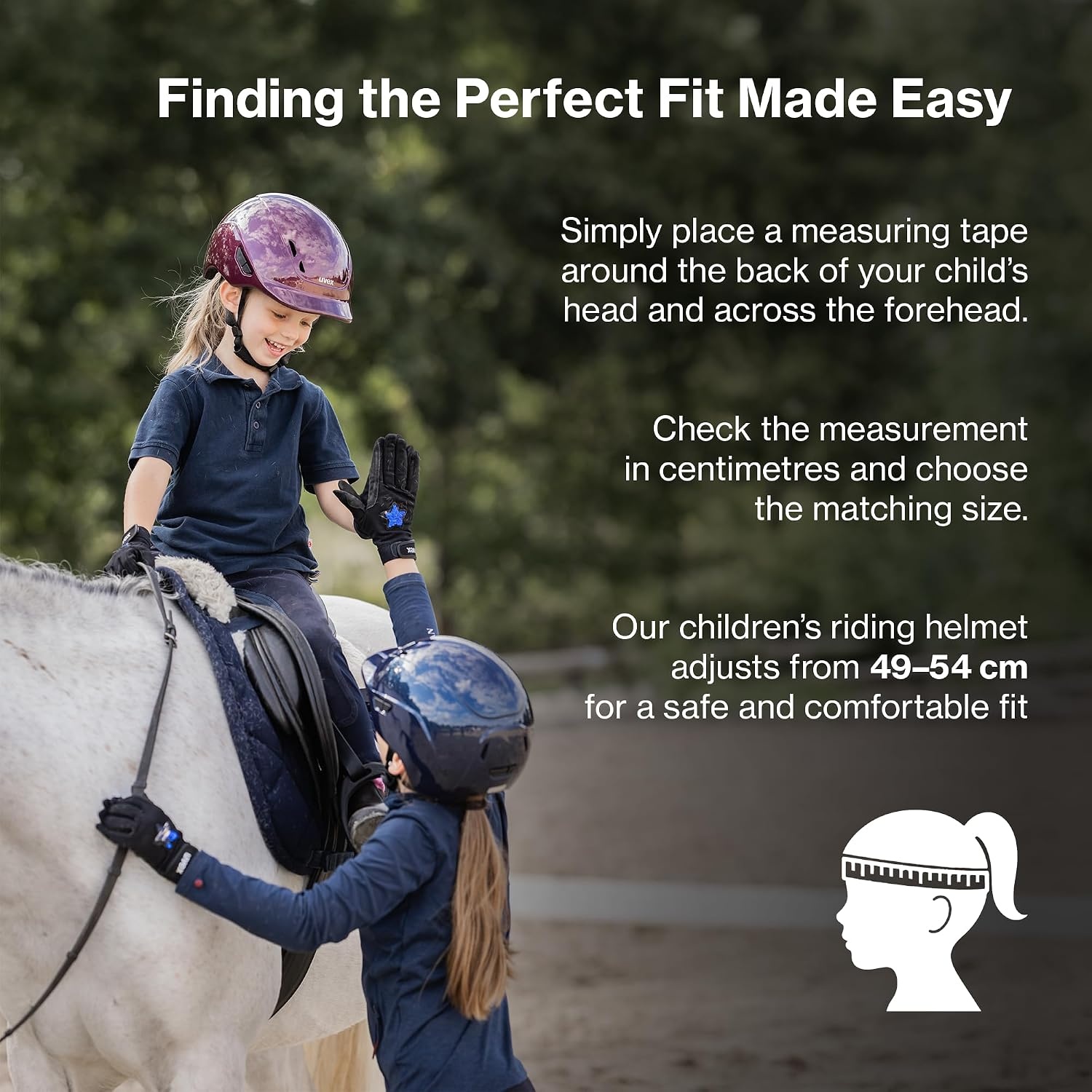 uvex kidoxx Kids Lightweight Riding Helmet Individual Adjustment Optimal Ventilation