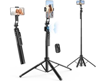 Rollei Easy Creator Quadpod AI met 360° Tracking en Bluetooth Afstandsbediening - 163 cm