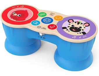 Baby Einstein Hape Magic Touch Upbeat Tunes Muziekdrum - Houten muziekspeelgoed - Meerkleurig - 26,7 cm