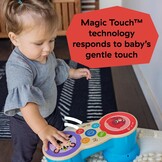 Baby Einstein Hape Magic Touch Upbeat Tunes Muziekdrum - Houten muziekspeelgoed - Meerkleurig - 26,7 cm